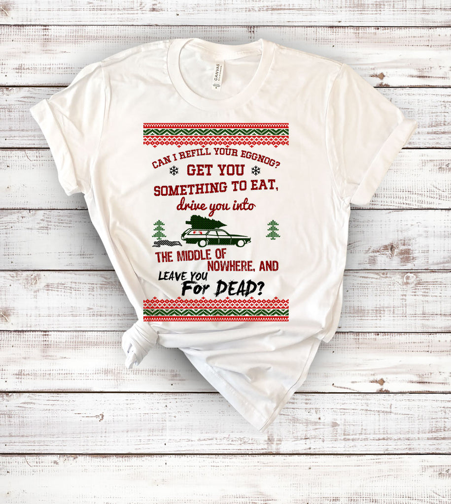 Clark Griswold Christmas Vacation - Ugly Christmas Sweater Party T-Shirt