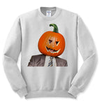 Dwight The Office Pumpkin Head - Funny Halloween Sweatshirt