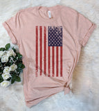 Distressed American Flag - T-Shirt