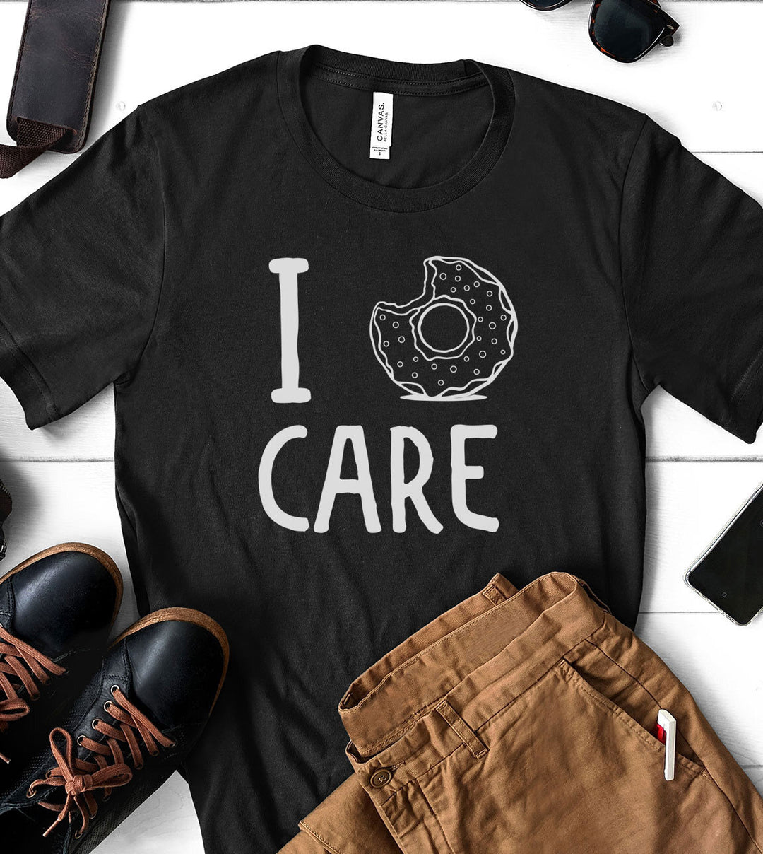 I Donut Care - Pun T-Shirt