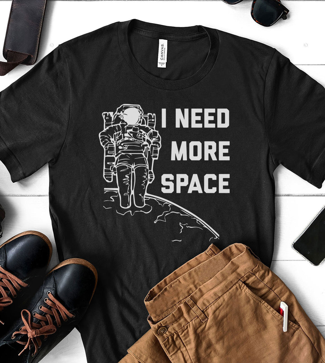 I Need More Space - Astronaut Pun T-Shirt
