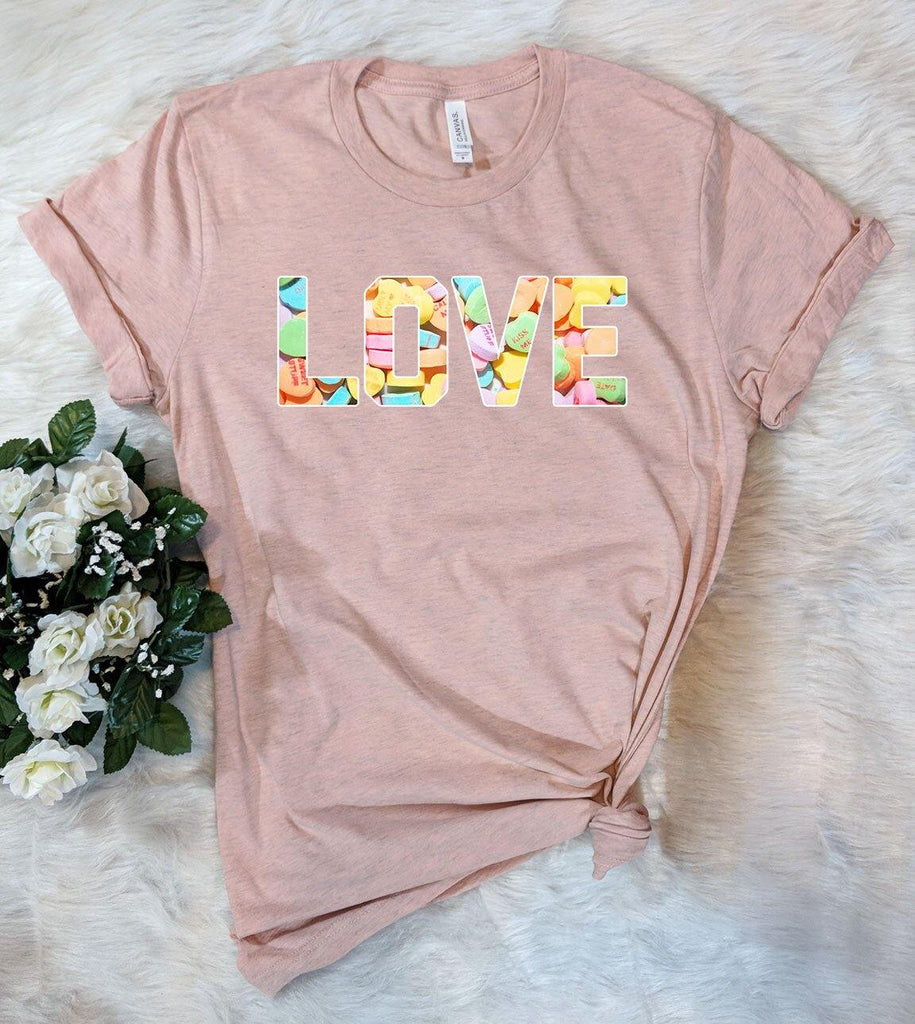 Love Candy Hearts - Valentine's Day T-Shirt - House of Rodan