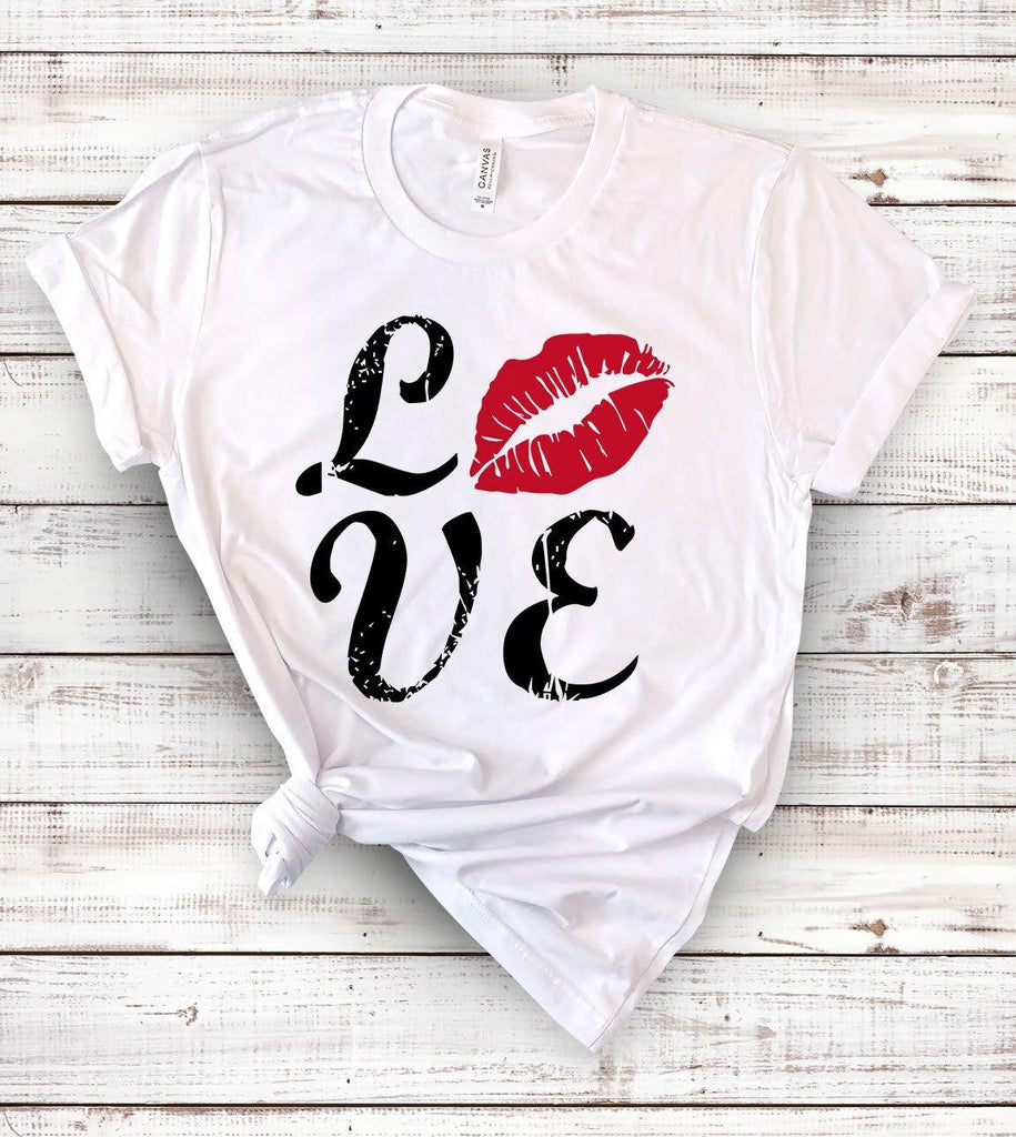 Love Kiss Lips - Valentine's Day T-Shirt - House of Rodan