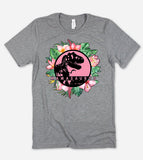 Mamasaurus Flowers - T-Shirt