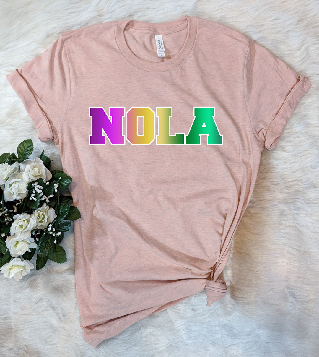 NOLA Rainbow- Mardi Gras T-Shirt