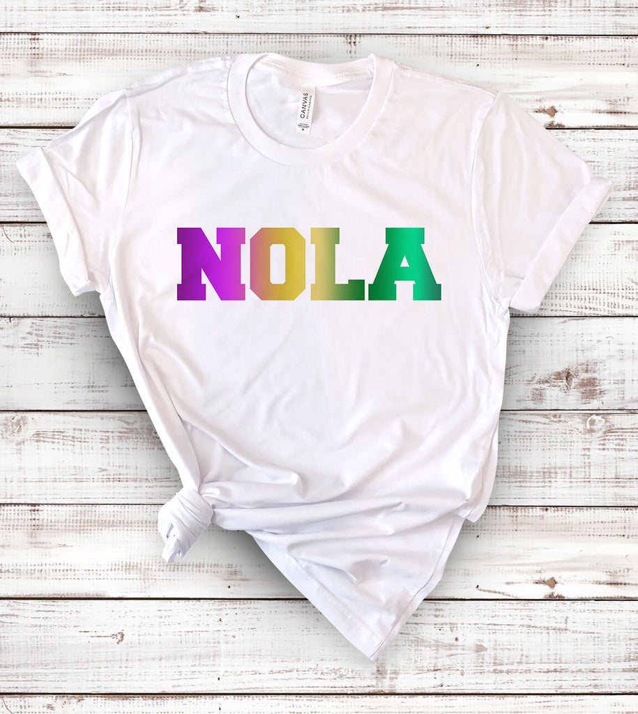NOLA Rainbow- Mardi Gras T-Shirt