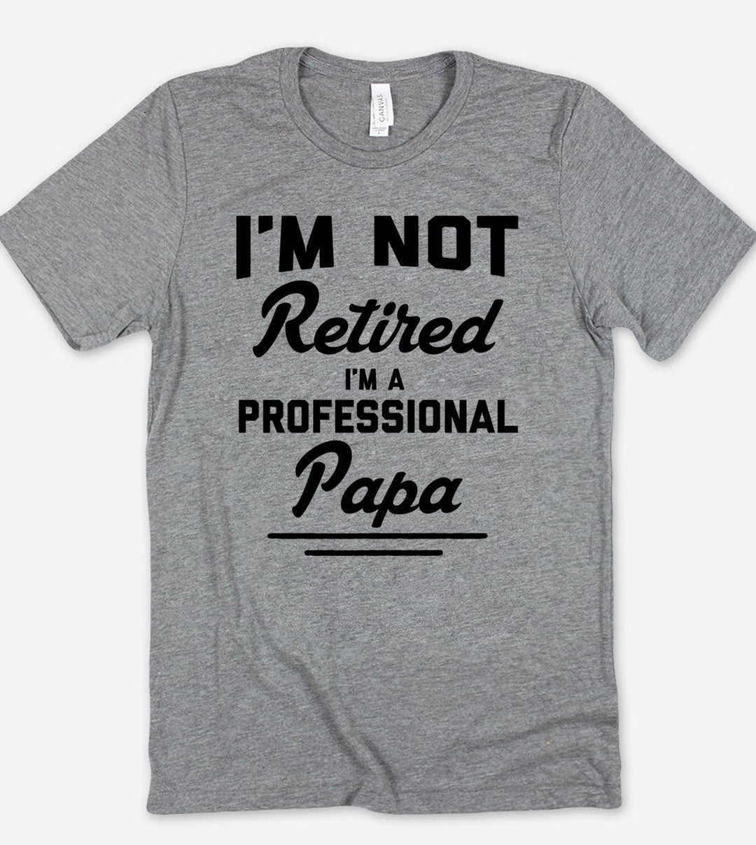 I'm Not Retired, I'm A Professional Papa - T-Shirt