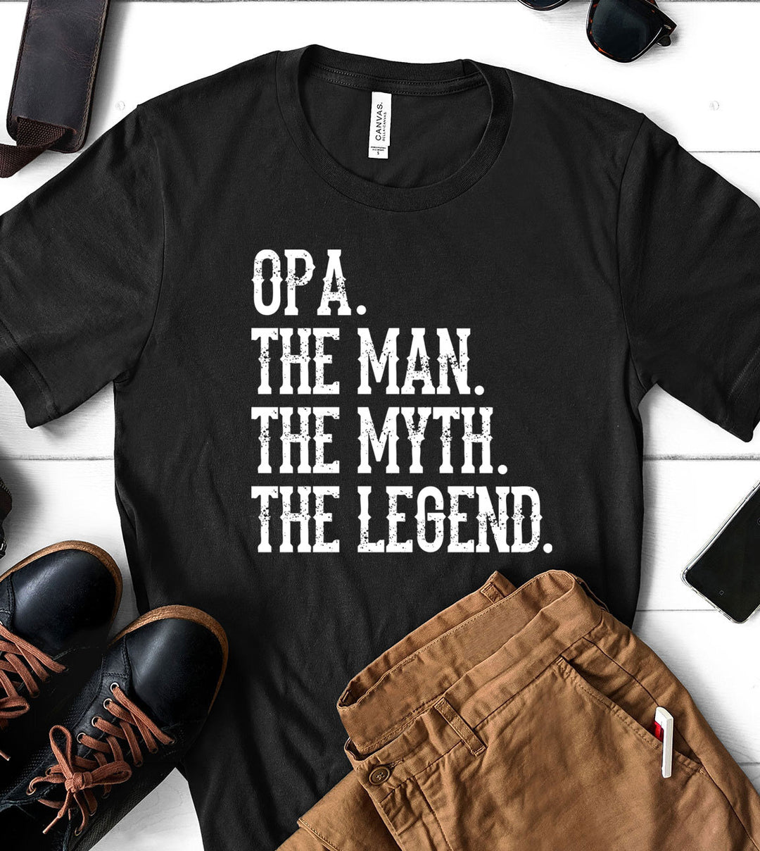 Opa, The Man The Myth The Legend - T-Shirt
