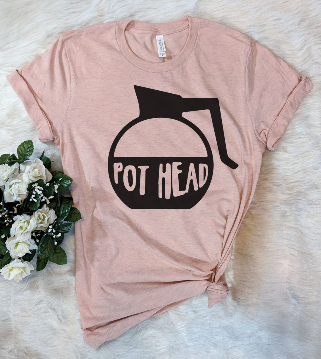 Pot Head Funny Coffee - T-Shirt