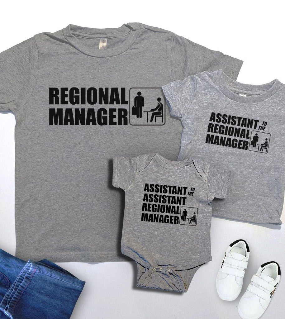 Matching Family Regional Manager And Assistant To The Office T-Shirt - House of Rodan