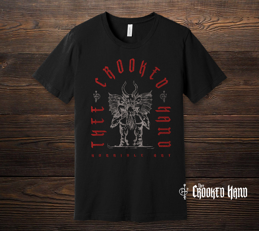 Horrible Art -Red Grey - Crooked Hand