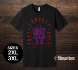 Horrible Art - Red Purple - Crooked Hand 2XL-3XL