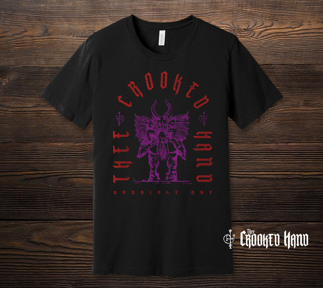 Horrible Art - Red Purple - Crooked Hand