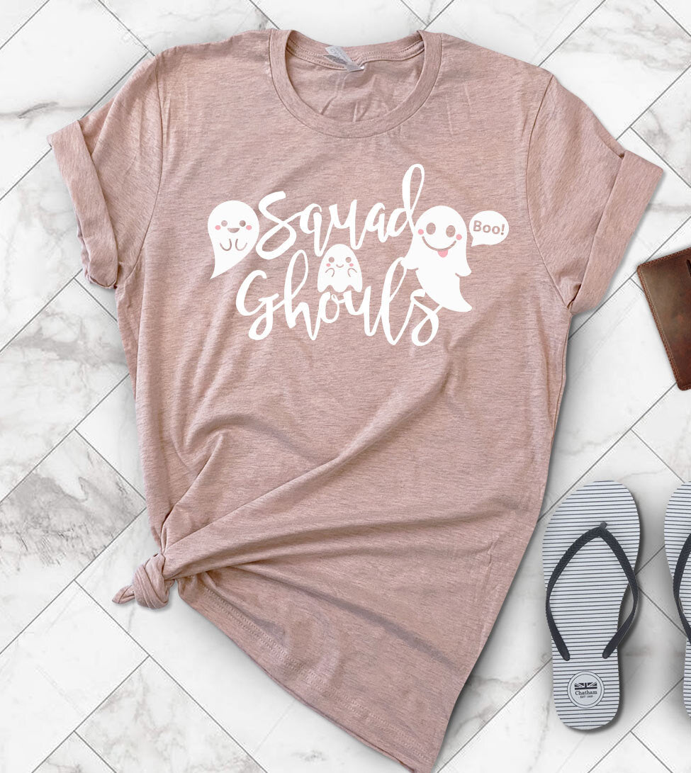 Squad Ghouls -  Cute Halloween Ghost T-Shirt