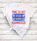 Time To Get Star Spangled Hammered - T-Shirt