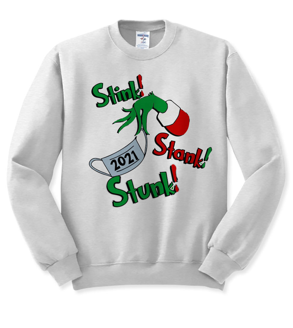 Stink Stank Stunk 2021 - Christmas Pajama Sweatshirt