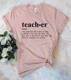 Funny Teacher Definition - T-Shirt