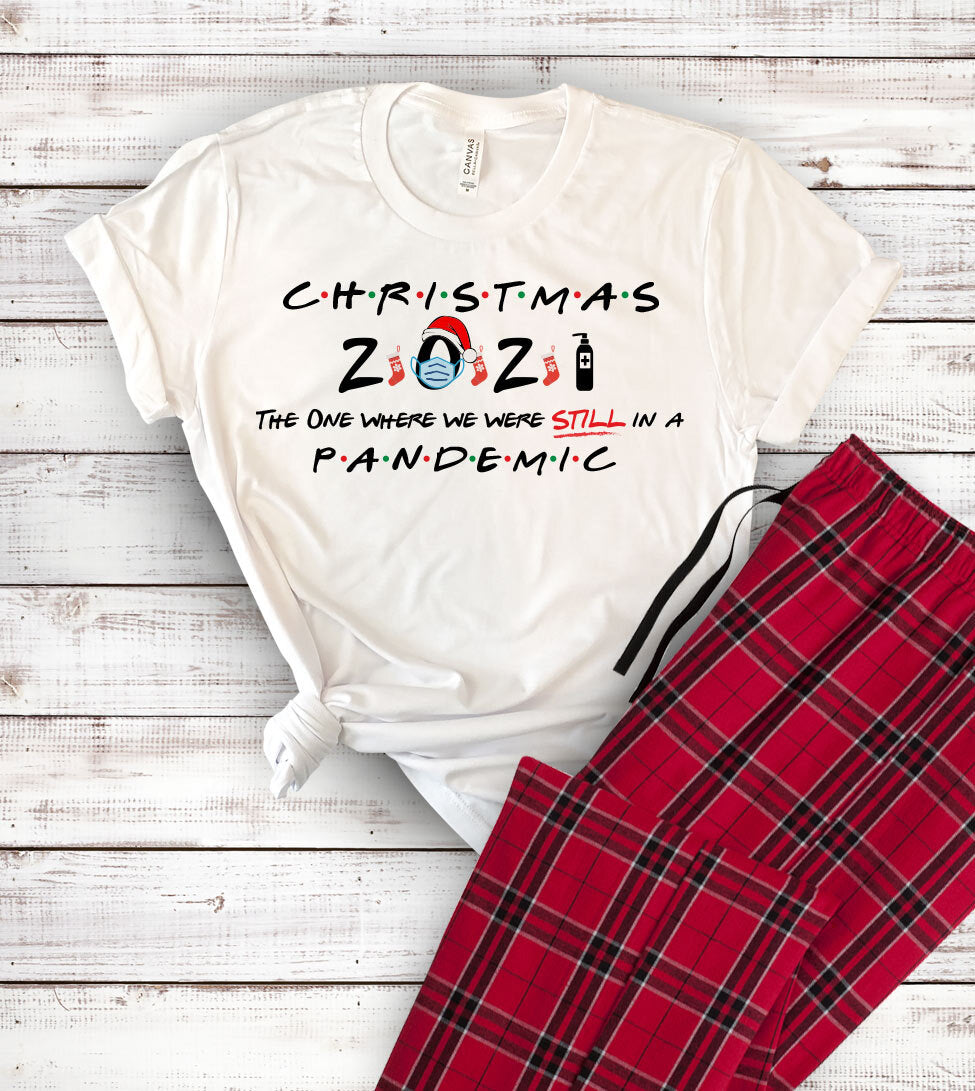 Family Christmas Pajamas 2021 - Matching Family Christmas Pajama T-Shirt