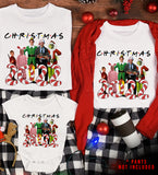Friends Family Christmas Pajamas 2022 - Matching Family Christmas Pajama T-Shirt