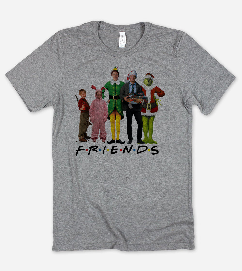 Friends Christmas Squad- Buddy The Elf Grinch Christmas Vacation T-Shirt